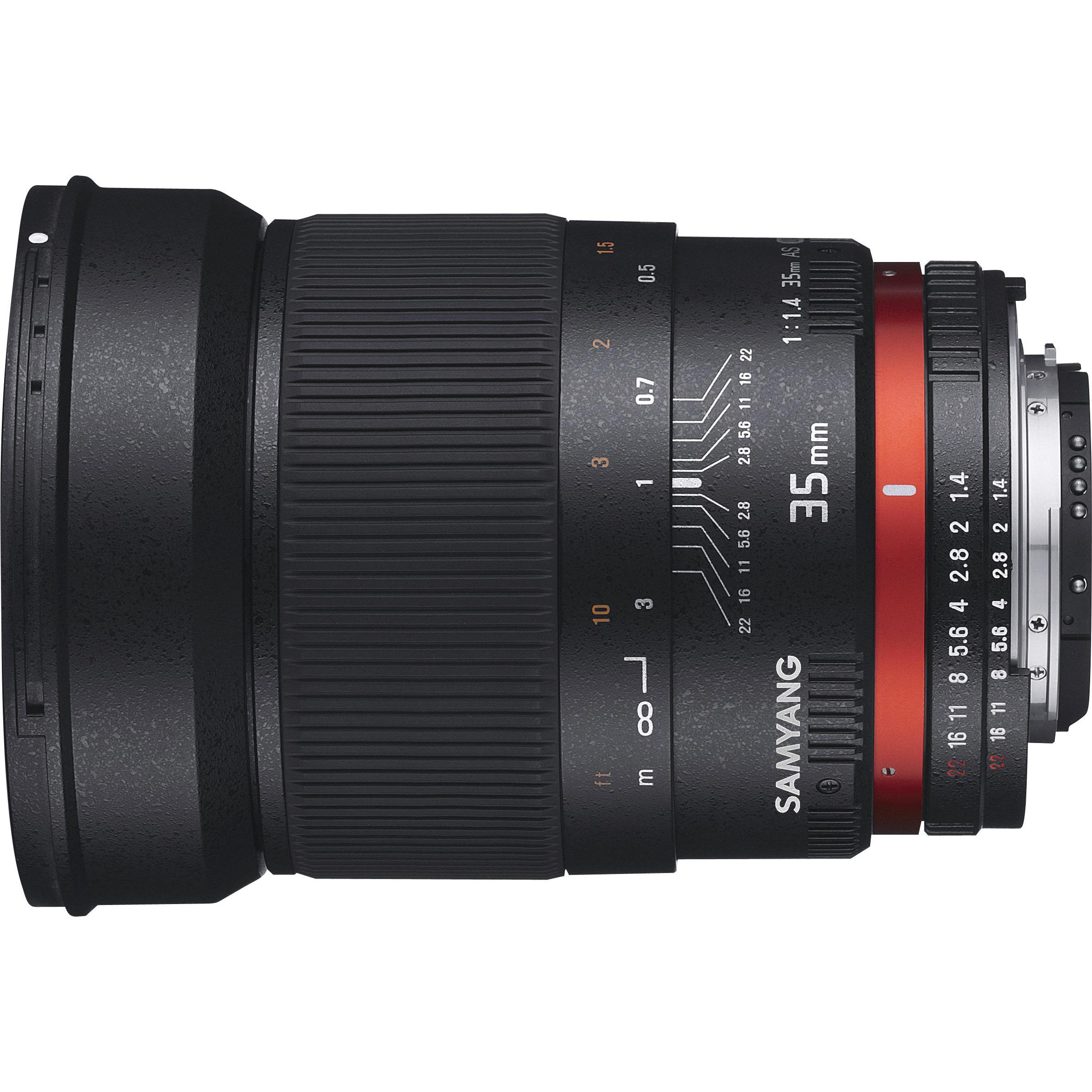 Thumbnail - Samyang 35mm f/1.4 AS UMC - Sony E (Sony E, Vollformat), Objektiv, Schwarz