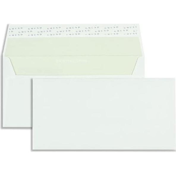 Thumbnail - Blanke, Briefumschlag, Briefumschläge DINlang 120g/qm haftklebend VE=250 Stück creme (110 x 220 mm, 250 x)