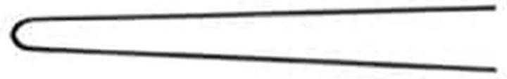 Actual product image Comair Postiche needles 500pcs. smooth 65x0