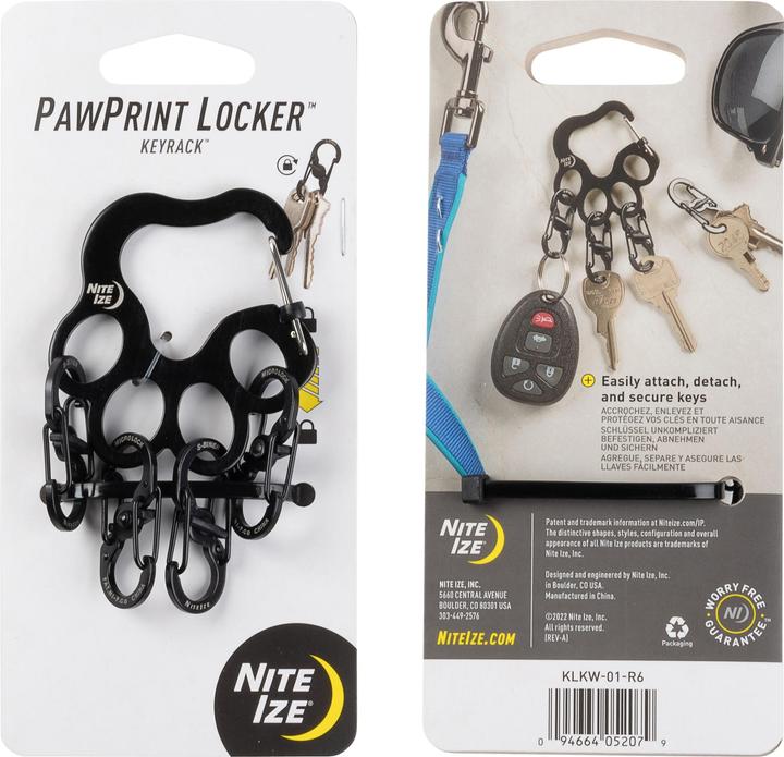 Actual product image Nite Ize PawPrint Locker™ KeyRack™