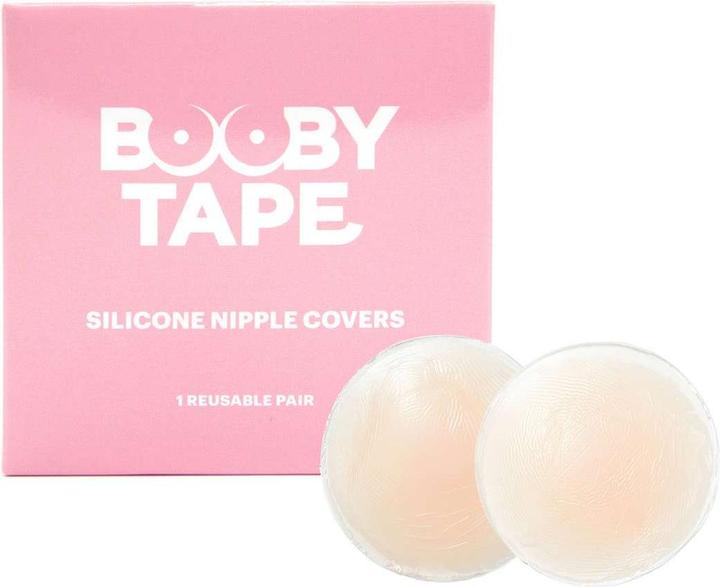 Actual product image Booby Tape Silicone Nipple Covers (Single pack, One size)