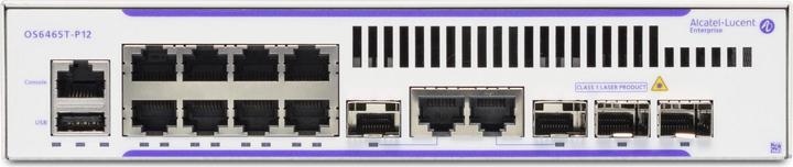 Actual product image Alcatel PoE+ Switch OS6465T-P12 10 Port (10 ports)