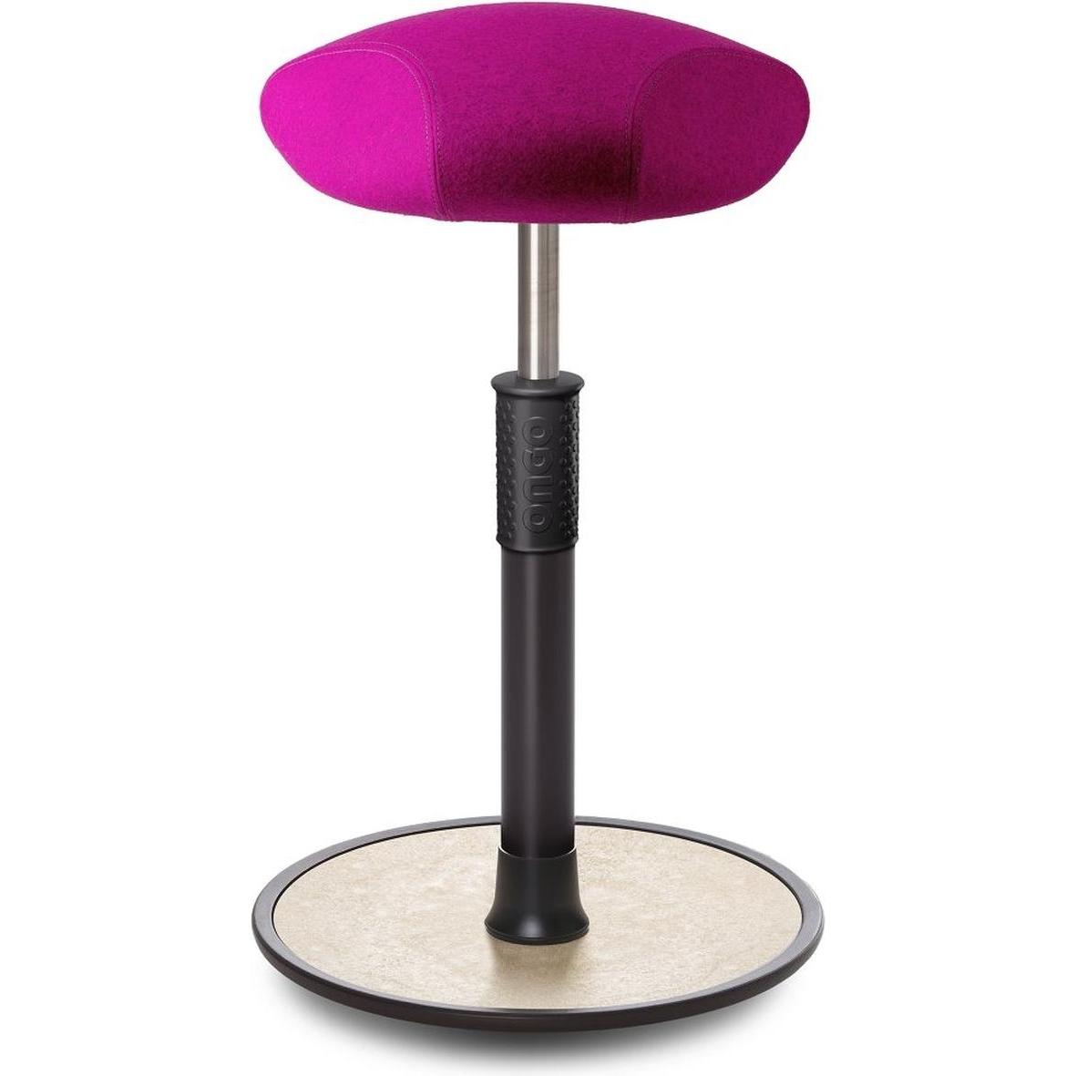Ongo, Bürostuhl, Sitz- Stehhocker Free Tall Triangel kvadrat Divina Mel. Pink schwarz /creme