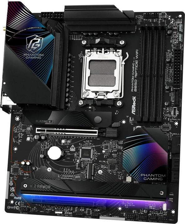 Immagine prodotto AsRock Phantom Gaming B850 Riptide WiFi (AM5, AMD B850, ATX)
