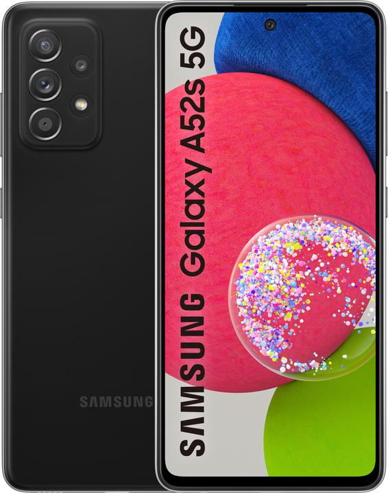 Image du produit Samsung Galaxy A52s UE (128 Go, Awesome Black, 6.50", Double SIM, 64 Mpx, 5G)