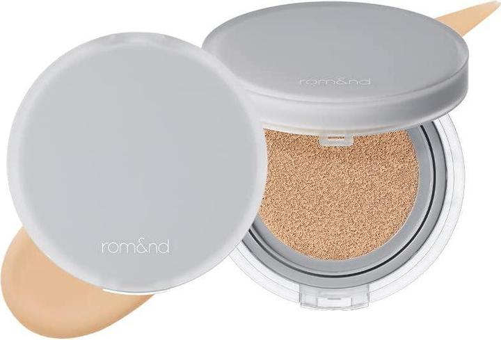 Actual product image Rom&Nd Nu Zero Cushion Long Lasting High Coverage Semi Matte Finish 04 Beige 23 - Korean Cushion Fou (04 beige23)