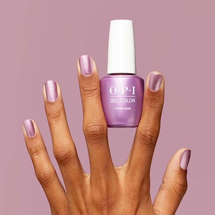 Actual product image OPI GelColor Gel Nail Polish Opaque Metallic Finish UV Cure (Gel-Effect Nail Polish)