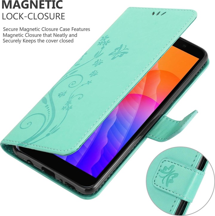 Produktbild Cadorabo Flower Book Cover (Huawei Y5p)