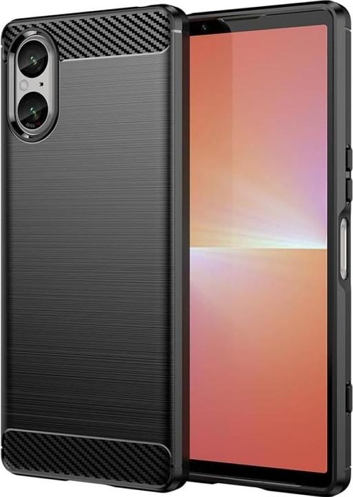 Produktbild Screenguard Sony Xperia 5 V Hülle Carbon Brushed Soft TPU (Sony Xperia 5 V)