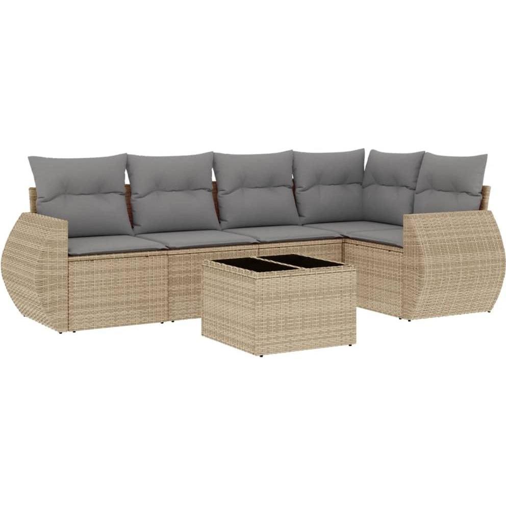 VidaXL, Gartenlounge, 10-tlg. Garten-Lounge-Set mit Kissen