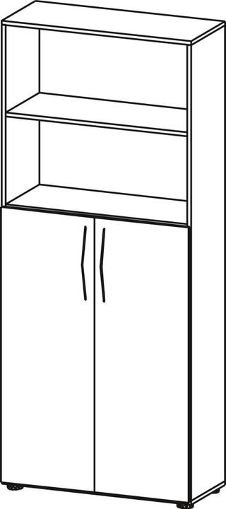 Image du produit Hammerbacher Basic (80 x 34,5 x 188 cm)