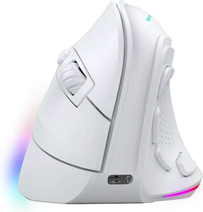 Image du produit Mars Gaming Souris Sans Fil Gamer Ergonomique Verticale Mm-Sk RGB (Blanc) (Sans fil)
