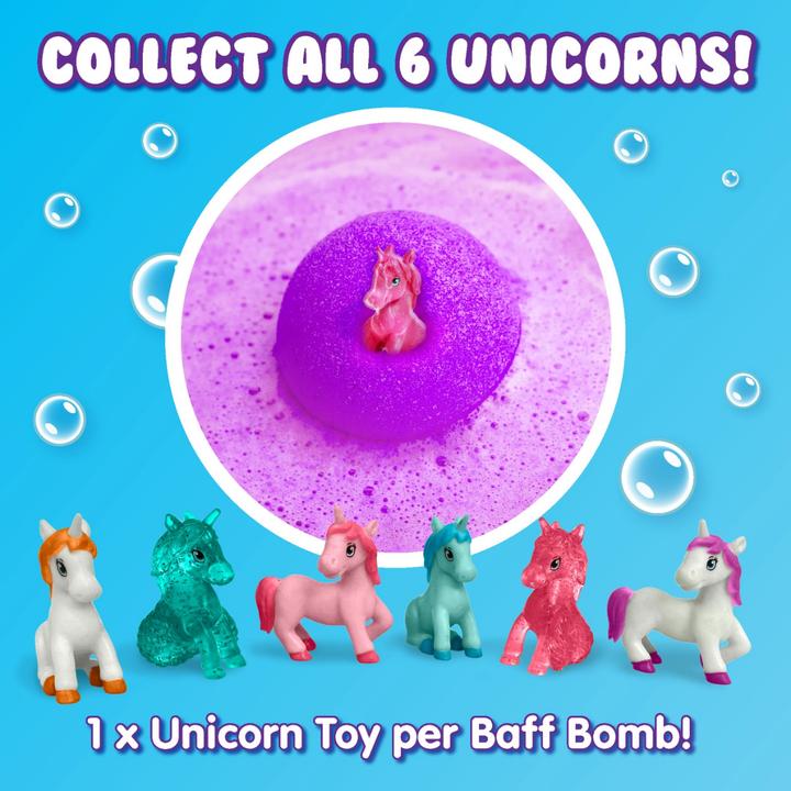 Image du produit Zimpli Kids Zimpli Baff Bombz Surprise avec Figurine Licorne à Collectionner, jouet de bain.