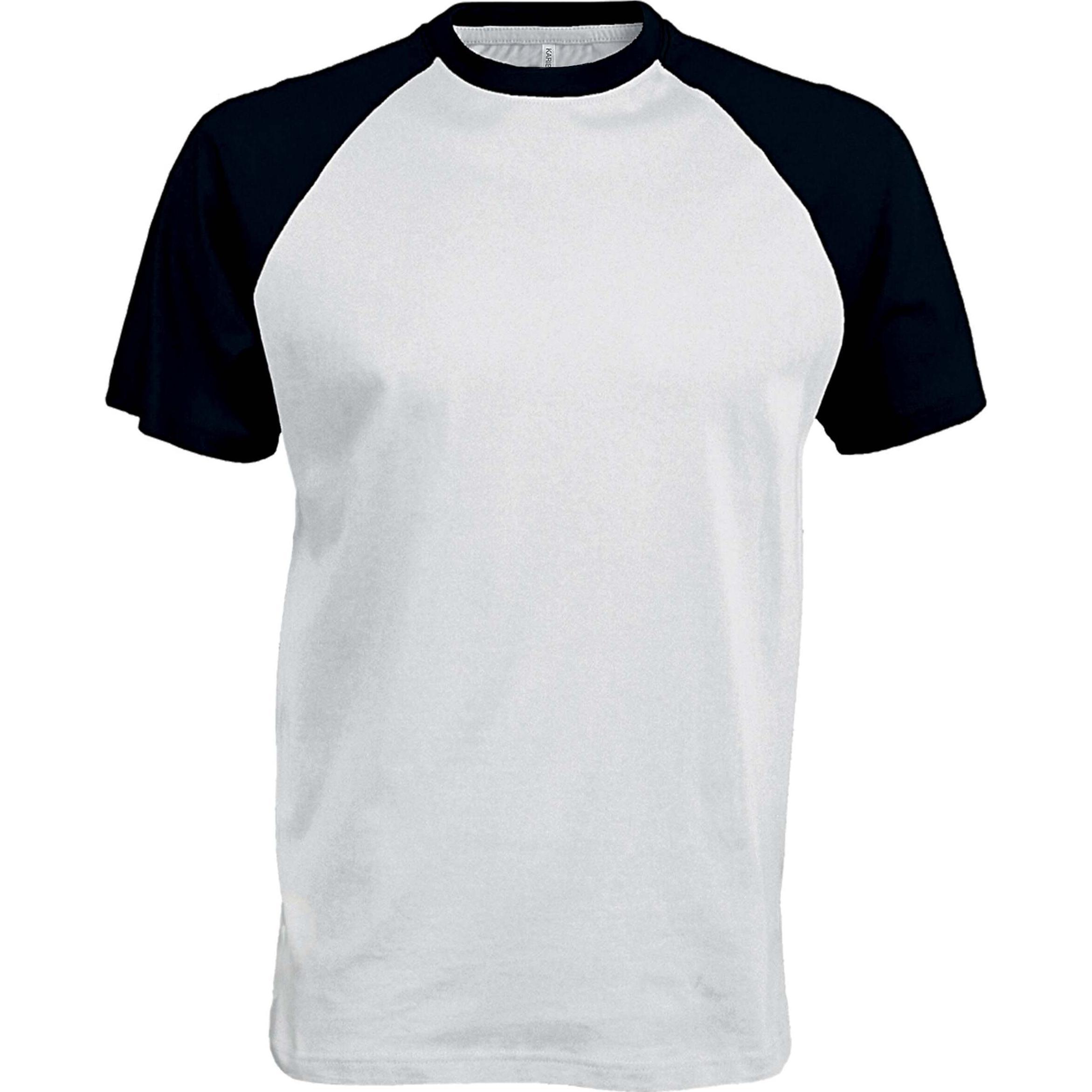 Kariban, Herren, Sportshirt, Base Ball (M), Weiss, M