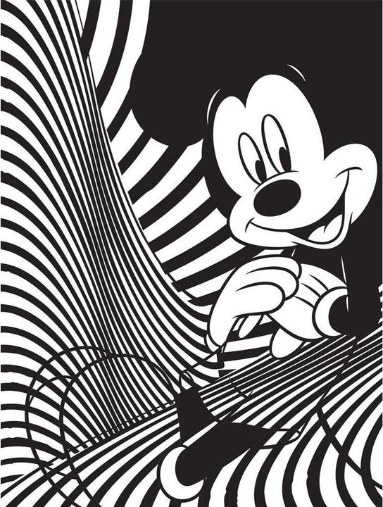 Image du produit Mickey Mouse - Impression sur toile MICKEY MUSE- LINEAR (80 x 60 cm)
