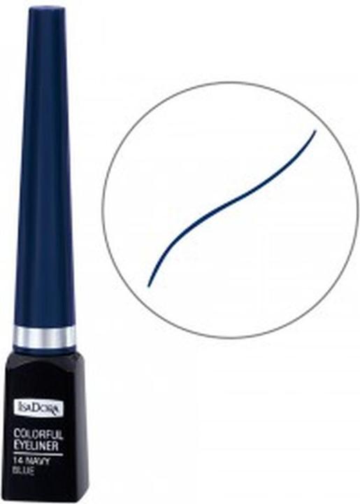 Isadora Colorful Eyeliner, Eye Liner, Gel Eyeliner, 14, Navy Blue, 3.7 ml For Women (Navy blue, Navy Blue)