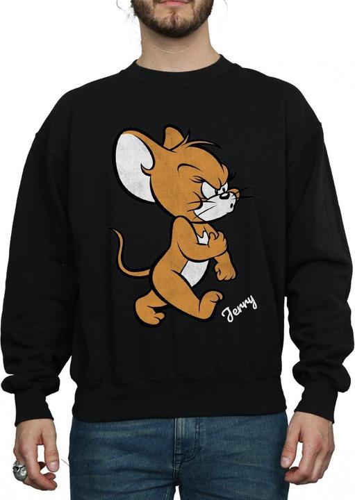 Actual product image Tom & Jerry Mens Angry Mouse Cotton Sweatshirt (XXL)