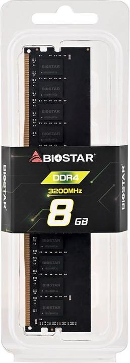 Actual product image Biostar Pamięć DDR4 8GB 3200MHz DO32NU4N08 (1 x 8GB, 3200 MHz, DDR4-RAM, DIMM)