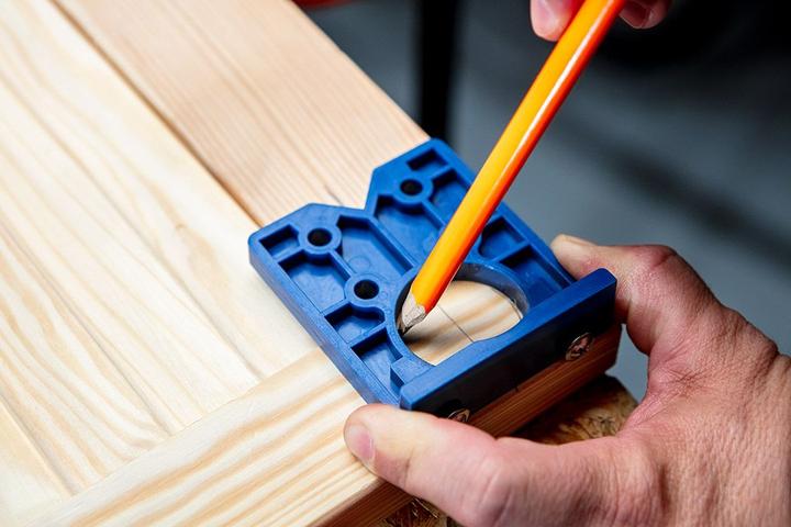 Actual product image Graphite Hinge fixing kit, template + 35 mm drill bit (35 mm)