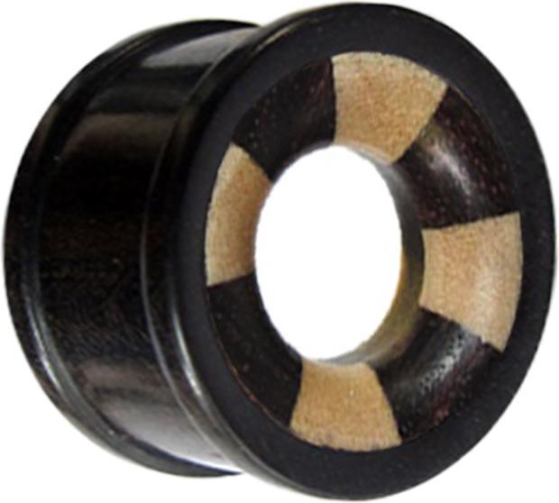 Immagine prodotto Star Piercing Tunnel con due intarsi luminosi in compensato di legno di Arang (senza ottone, Organico)