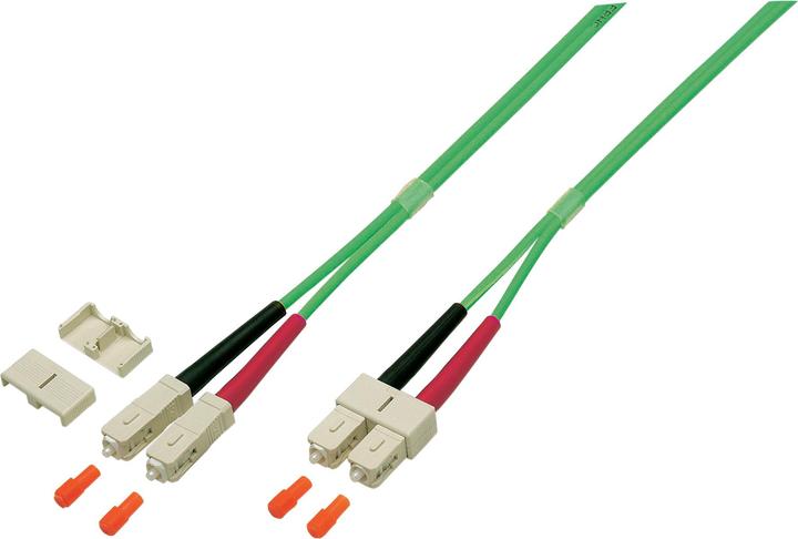 Produktbild EFB Elektronik Duplex Jumper SC-SC 50/125µ, OM5, LSZH, limettengrün, 3.0mm, 3m (CAT8.2, 3 m)