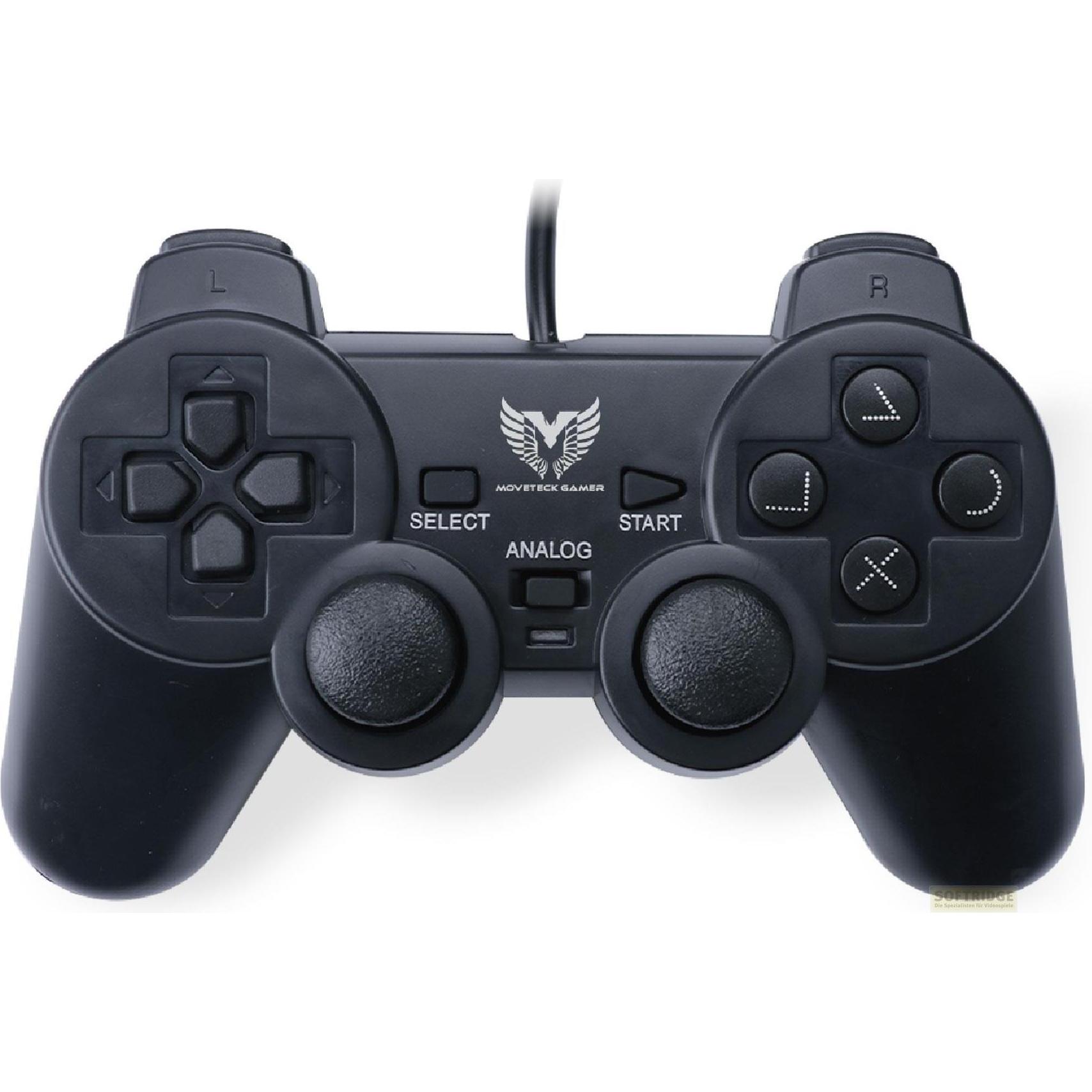 Freaks and Geeks PlayStation 2 Controller Wired (PS2), Controller gaming, Nero