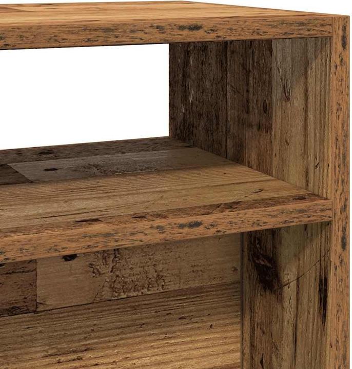 Produktbild VidaXL Konsolentisch Altholz-Optik 105x30x80 cm Holzwerkstoff Sofatisch (105 x 30 x 80 cm)