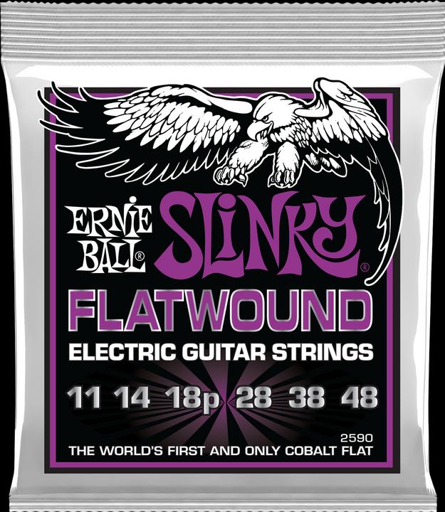 Produktbild Ernie Ball Saitensatz, Slinky Nickel Flatwound, Power.011-.048