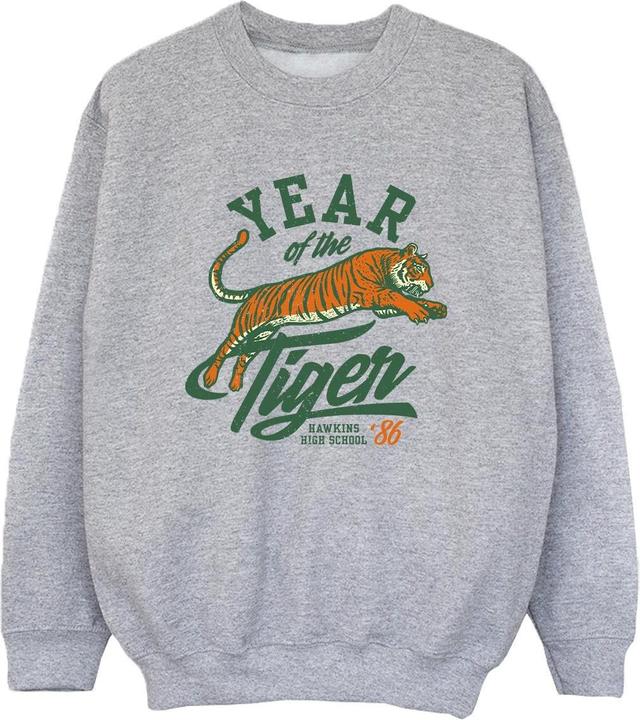 Produktbild Netflix Stranger Things Hawkins Year of The Tiger 86 Sweatshirt Jungen (152, 158)