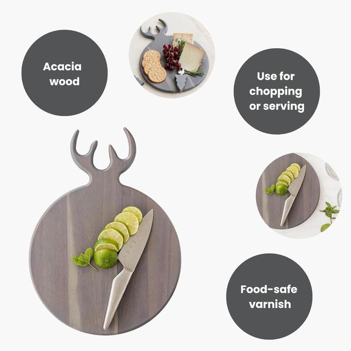 Produktbild Uberstar Servierbrett Hirsch grau