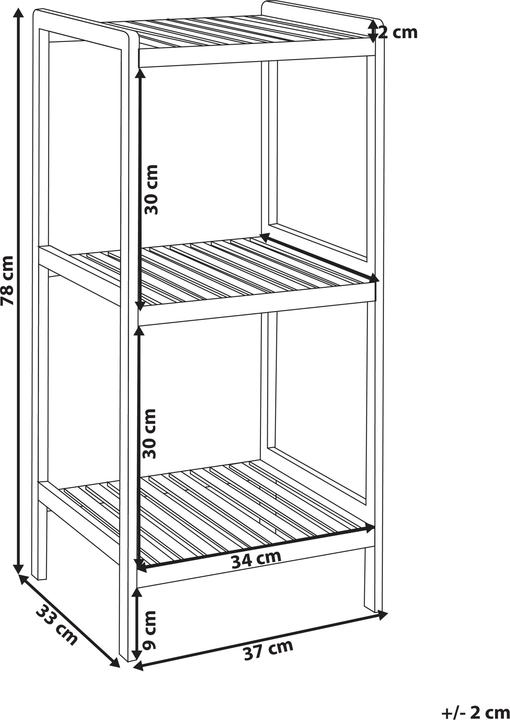 Produktbild Beliani Baxley (37 x 33 x 78 cm)