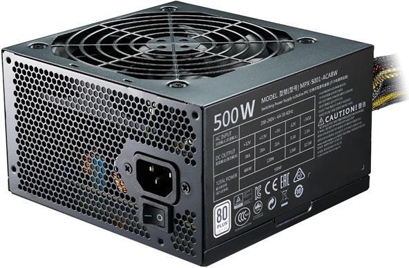 Produktbild Cooler Master MasterWatt Lite 500W 230 Volt Power Supply (500 W)