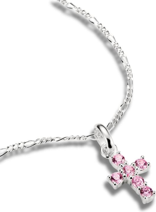 Image du produit Thomas Sabo Charm-Anhänger Kreuz mit pinken Steinen Connect Silber (Argent Sterling)