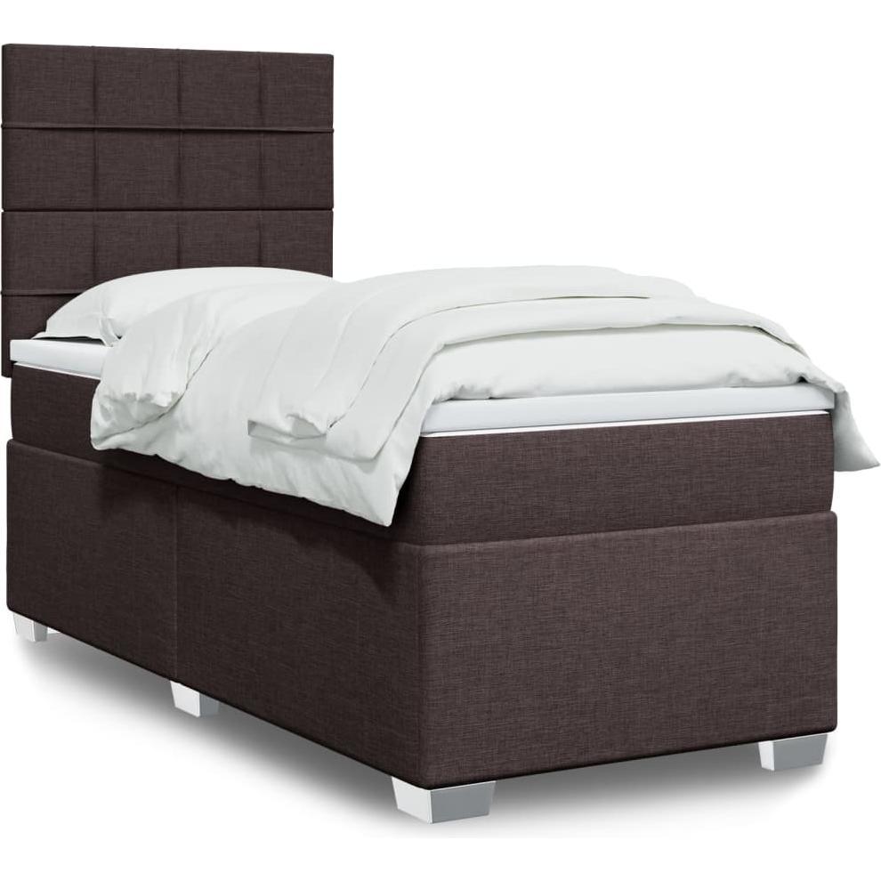 VidaXL, Bett, Bo x springbett mit Matratze 140 x 200 cm Stoff (140 x 200 cm)