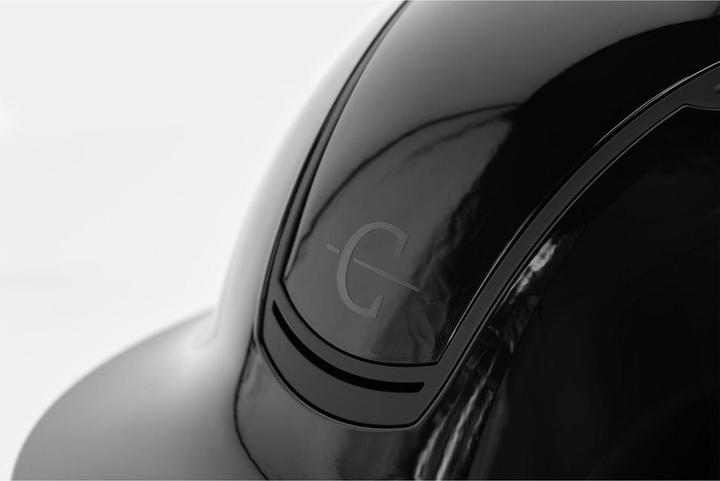 Actual product image Kerbl Reithelm Eclipse Polo, lackschwarz, 52-56 cm (52 - 56 cm)