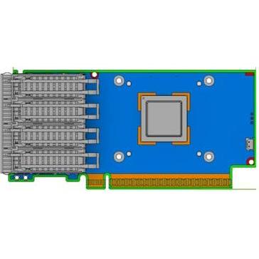 NVIDIA ConnectX-7 HHHL Adapter Card 25 (PCI Express 4.0 x16), Netzwerkkarte, Blau