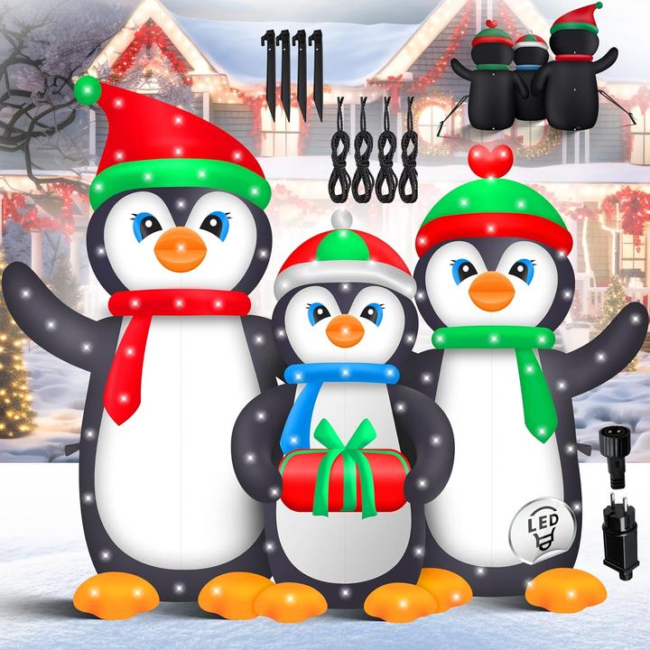 Kesser Aufblasbare Pinguin-Familie XXL