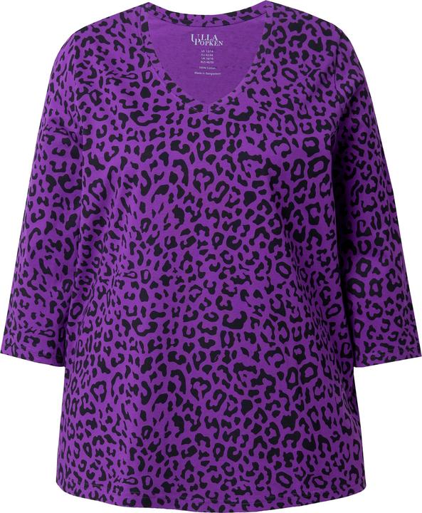 Produktbild Ulla Popken T-Shirt, A-Linie, V-Ausschnitt, 3/4-Arm (50, 52)