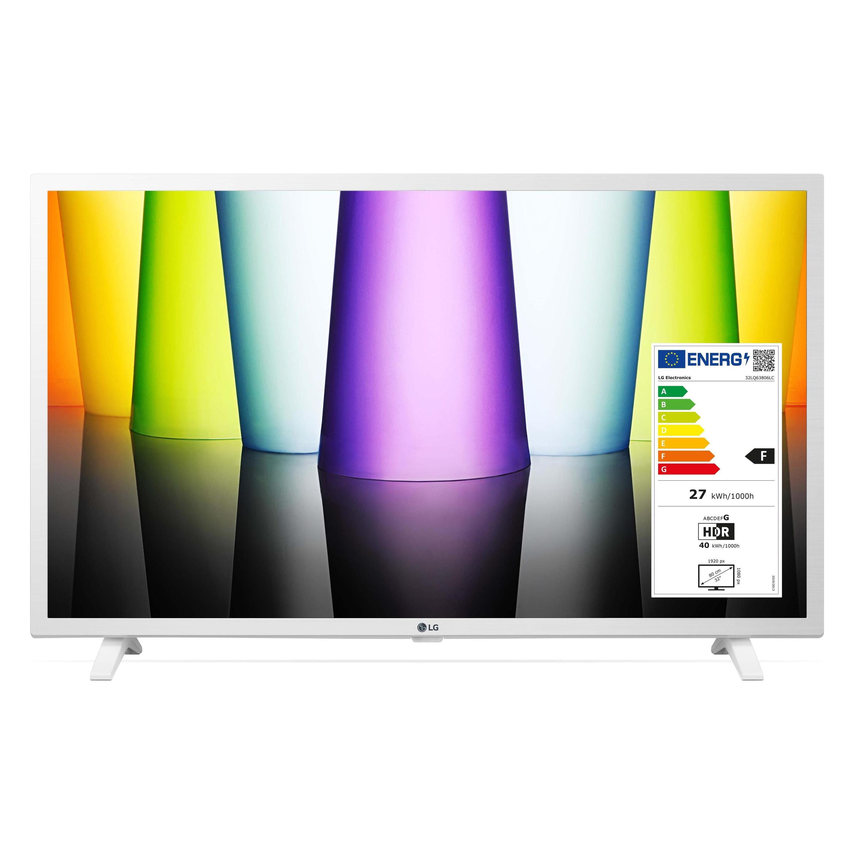 LG 32LQ63806LC (32", LQ63, LED, Full HD, 2022), TV, Weiss