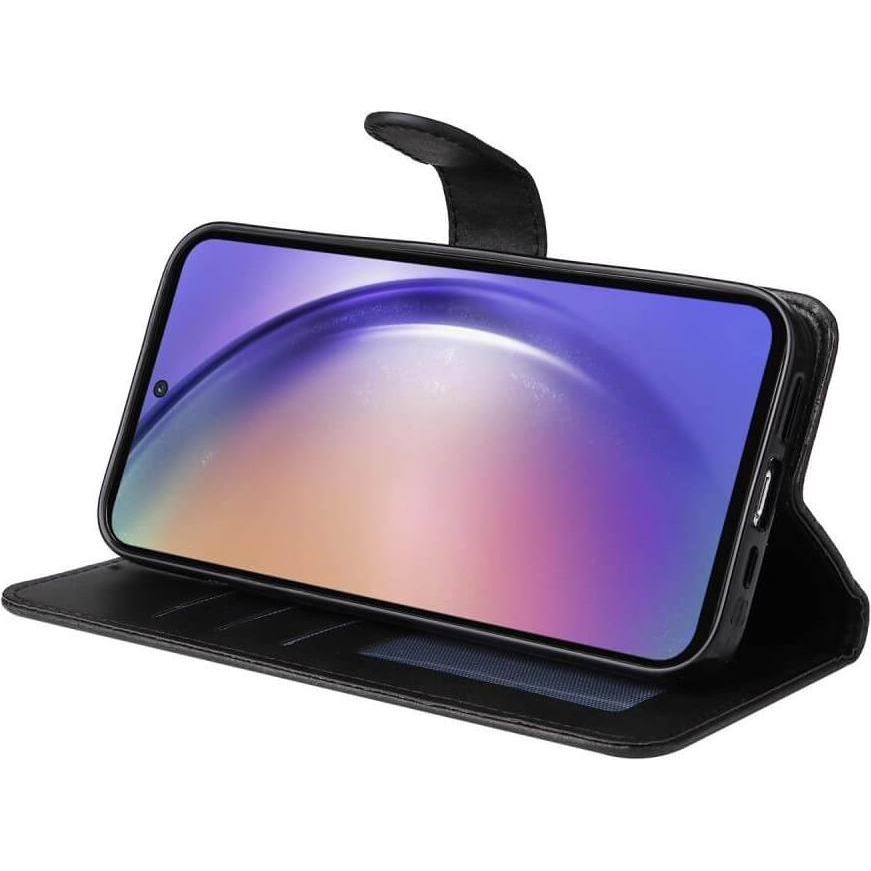 Thumbnail - Cover-Discount Galaxy A55 - Premium Handyhülle Etui schwarz (Samsung Galaxy A55), Smartphone Hülle, Schwarz