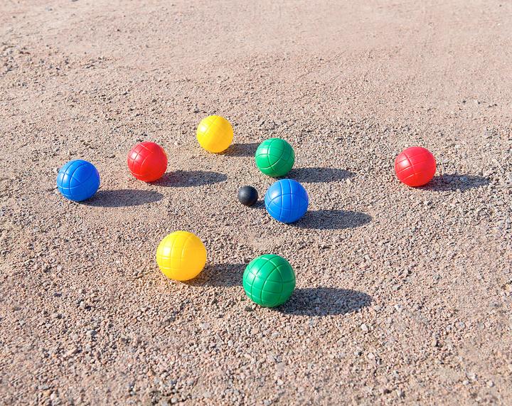 Produktbild Pearl Boule- & Boccia-Spiel inkl. Tragekorb (8 x, 70 mm)