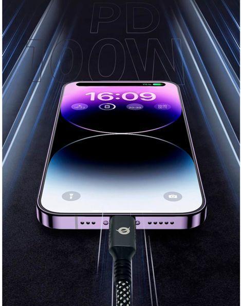 Produktbild Conceptronic Kabel USB-C 3.2 -> C PD3.0 1.20m 5A 4K60Hz sw (1.20 m, USB 3.2 Gen 2x2, 100 W)