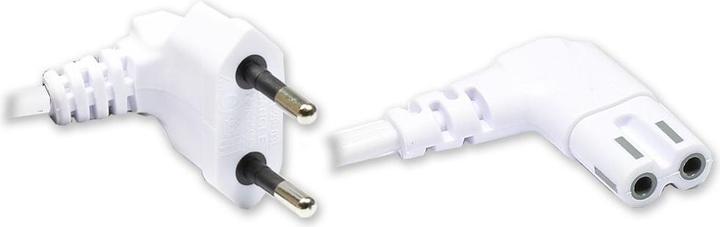 Image du produit Good Connections Câble d'alimentation Euro, fiche secteur vers prise Euro 8, coudé à 90° aux deux extrémités (1.50 m)