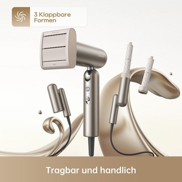 Produktbild Dreame Hair Pocket Neo Hochgeschwindigkeits Haartrockner Gold (1300 W)