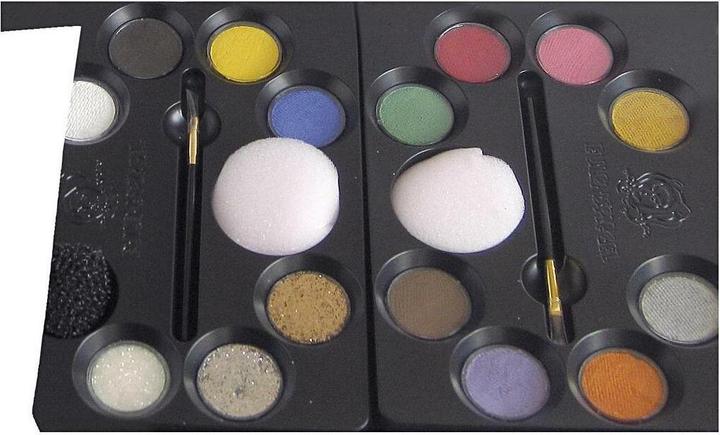 Actual product image Eulenspiegel 12 colours professional make-up palette