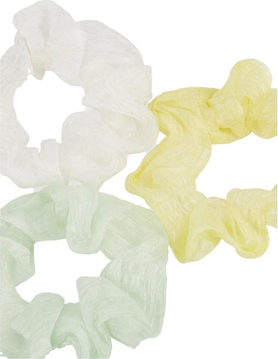 Produktbild Trisa Transparentes Twisted Elastic Scrunchie, mint, gelb & weiss