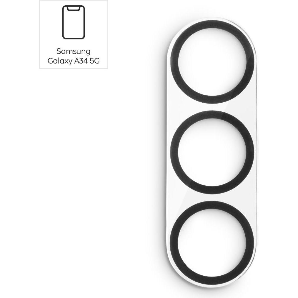 Thumbnail - Hama Kamera-Schutzglas für Samsung Galaxy A34, Transparent (1 Stück, Samsung Galaxy A34 5G), Smartphone Schutzfolie, Tra...