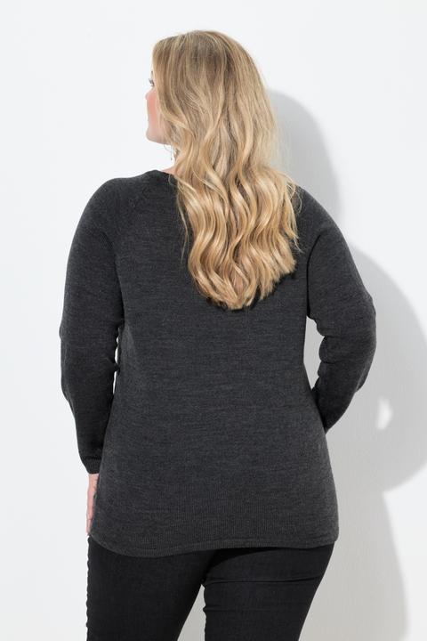 Image du produit Miamoda Pull manches longues raglan, paillettes (56)