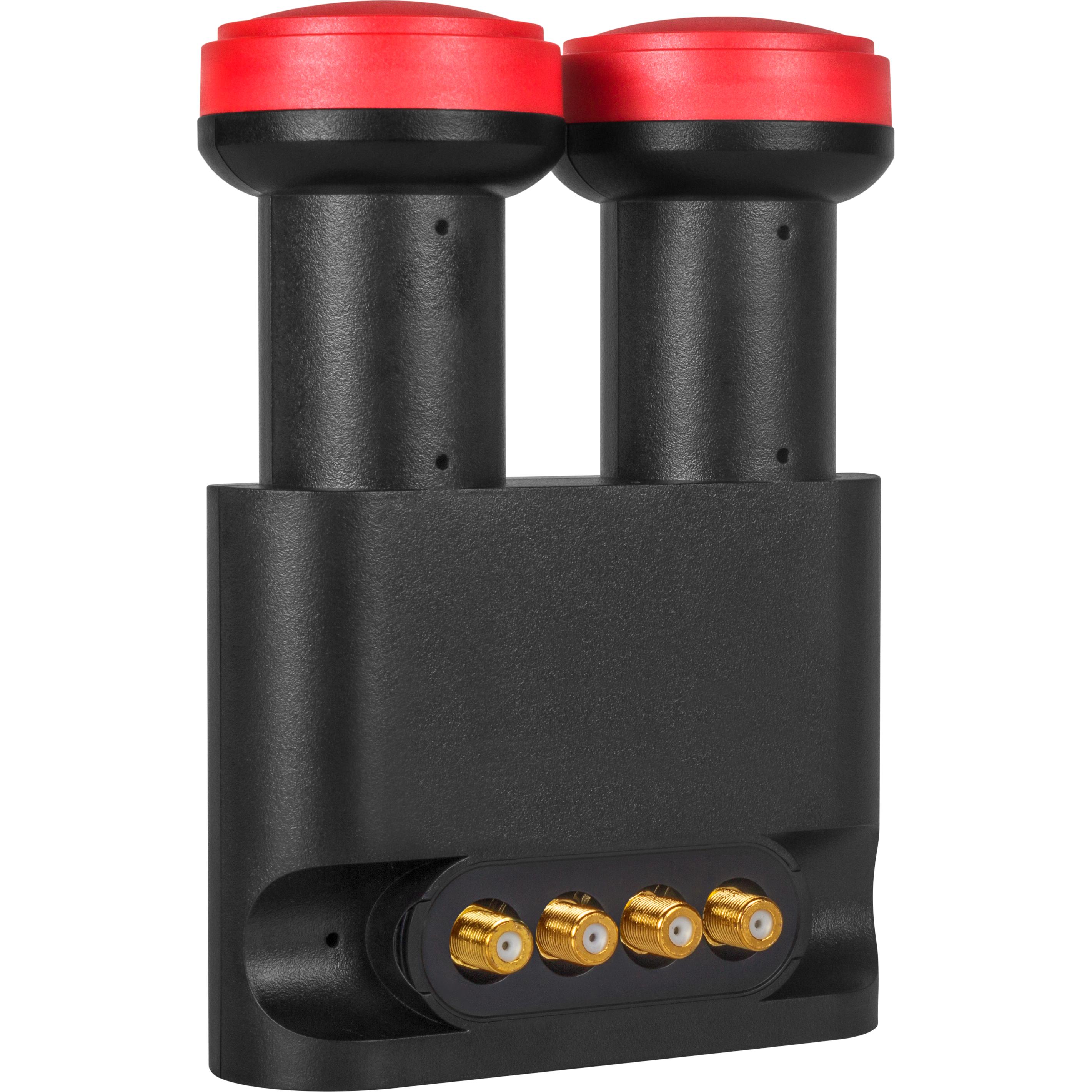 Megasat Convertitore d'antenna satellitare Diavolo (Quad LNB, 40mm), LNB, Nero