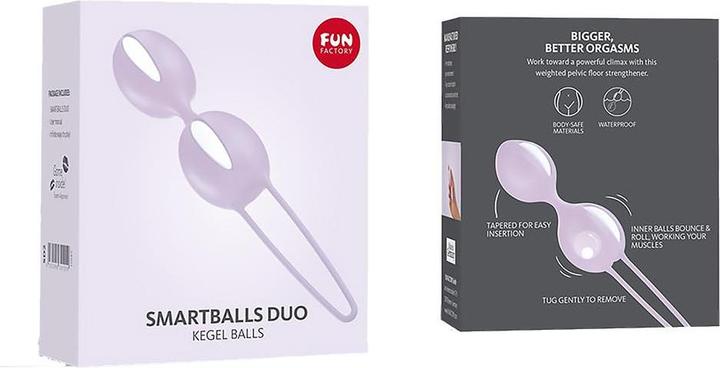 Produktbild Fun Factory Spass Fabrik - Smartballs Duo Becken Bã„Lle Weiss / Pastell Lila